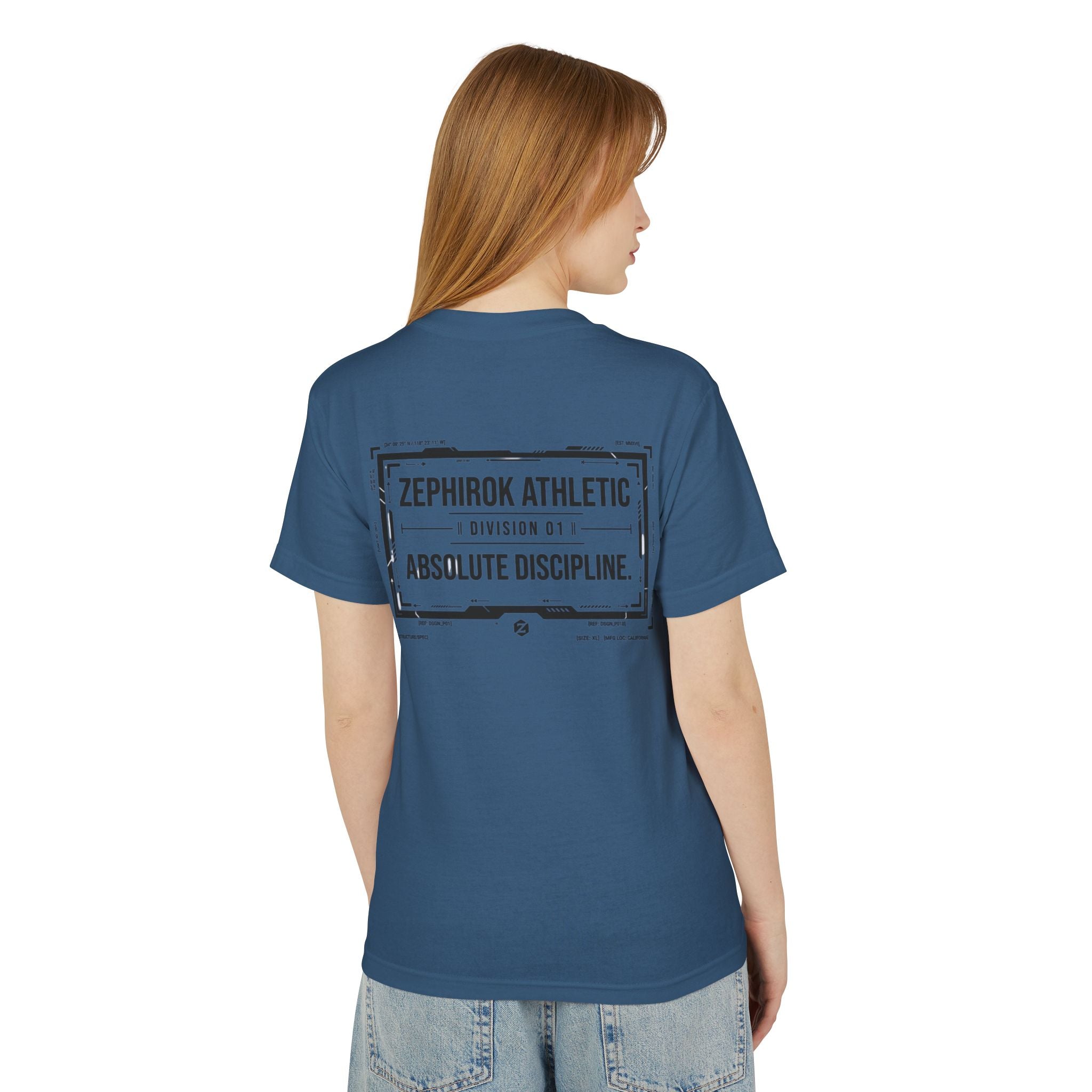 Zephirok Athletic Tee — "Absolute Discipline" Vintage Logo Cotton Shirt