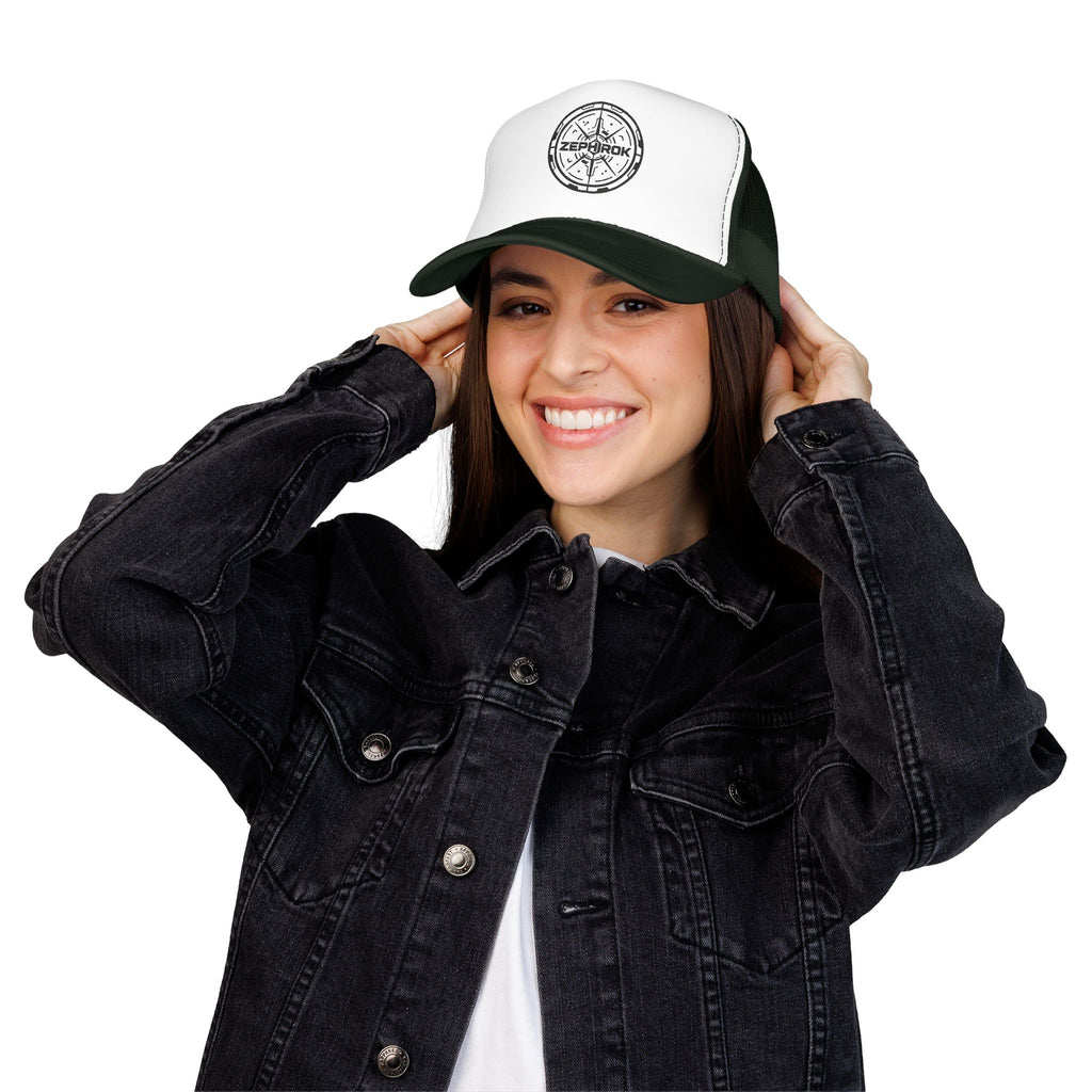 Trucker Hat — Vintage Compass Logo Foam Cap