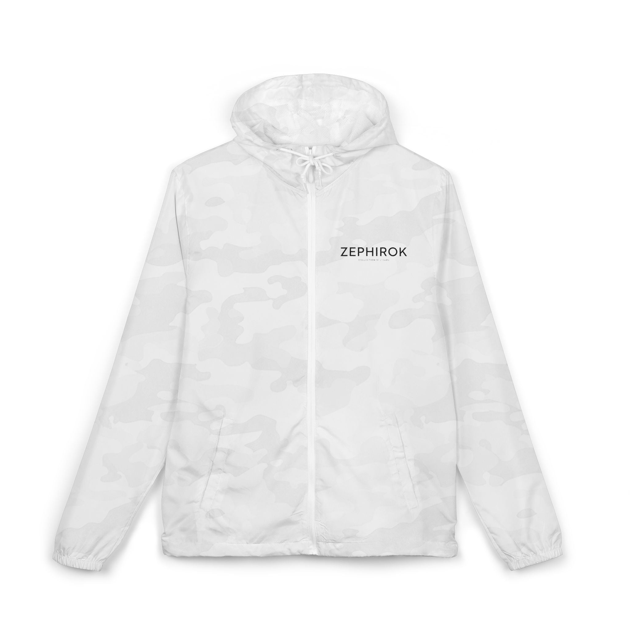 Windbreaker Jacket — "Less Noise, More Presence" Minimalist Hooded Zip-Up