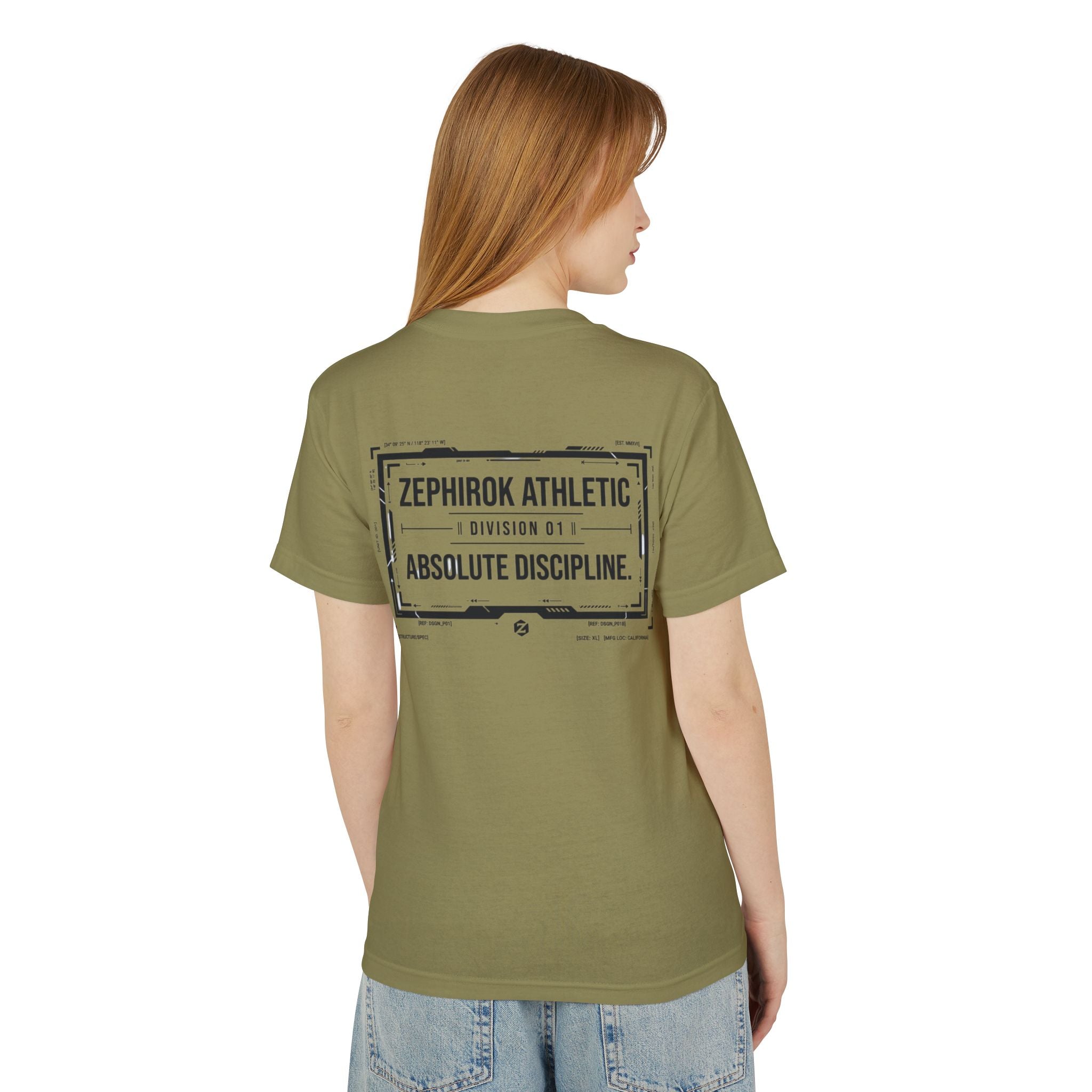 Zephirok Athletic Tee — "Absolute Discipline" Vintage Logo Cotton Shirt