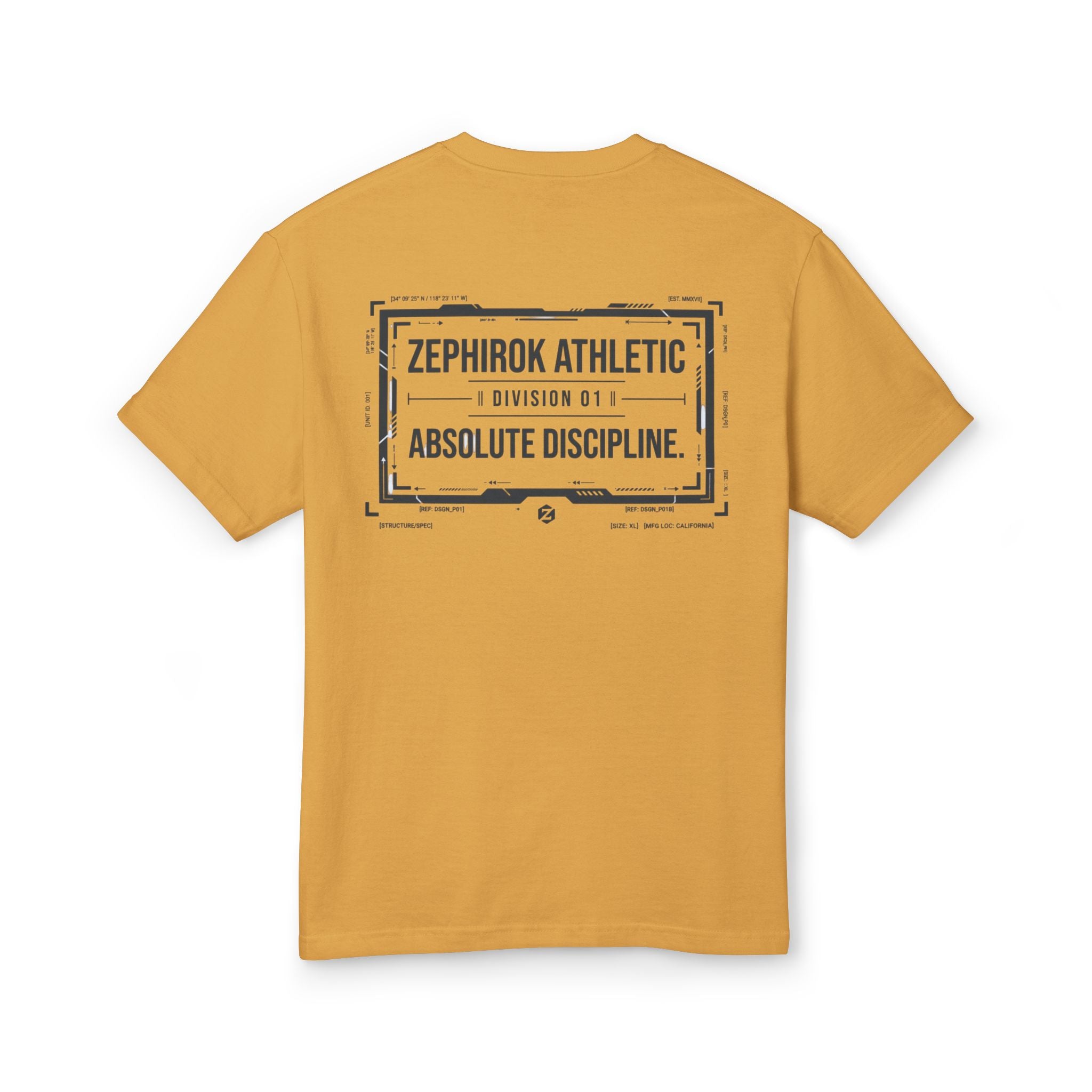 Zephirok Athletic Tee — "Absolute Discipline" Vintage Logo Cotton Shirt