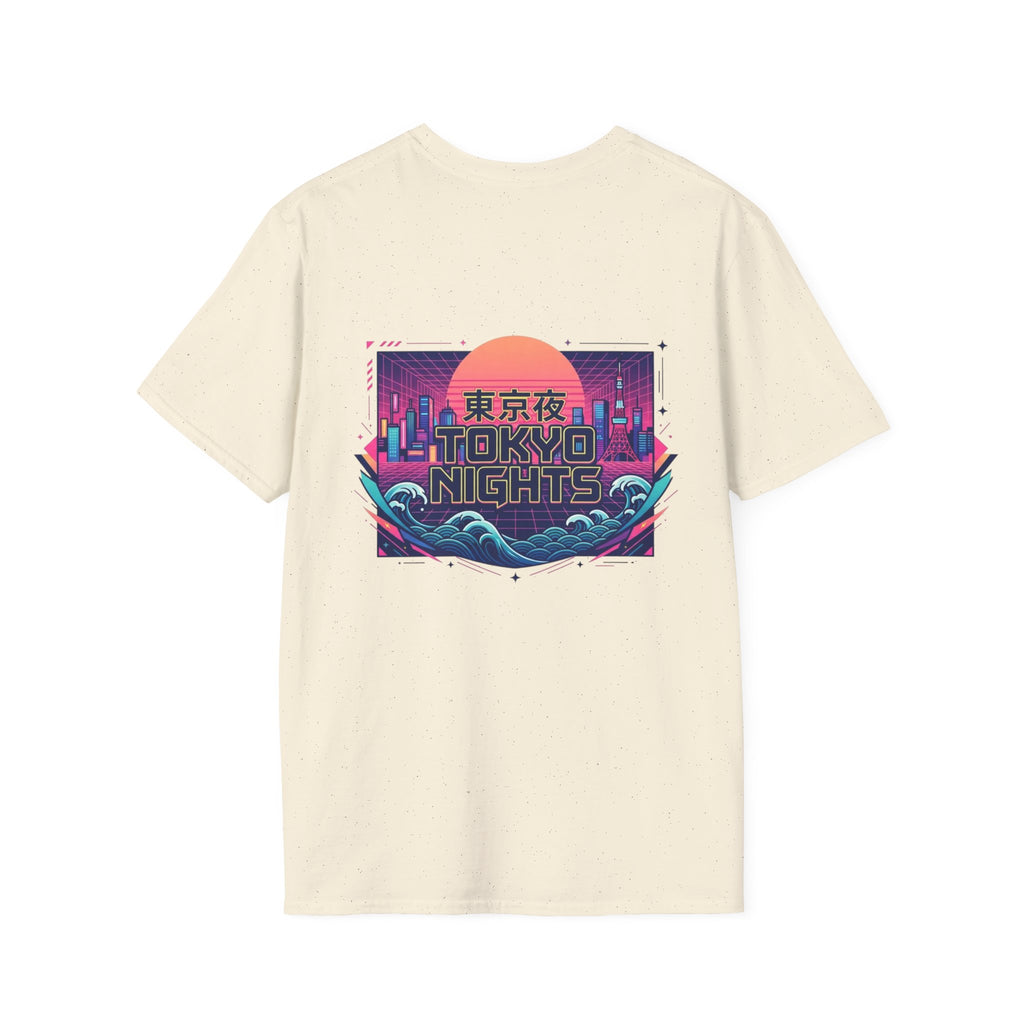 Wave Sound T‑Shirt — Minimal Palm Logo with Japanese 波の音 (Sound of Waves)