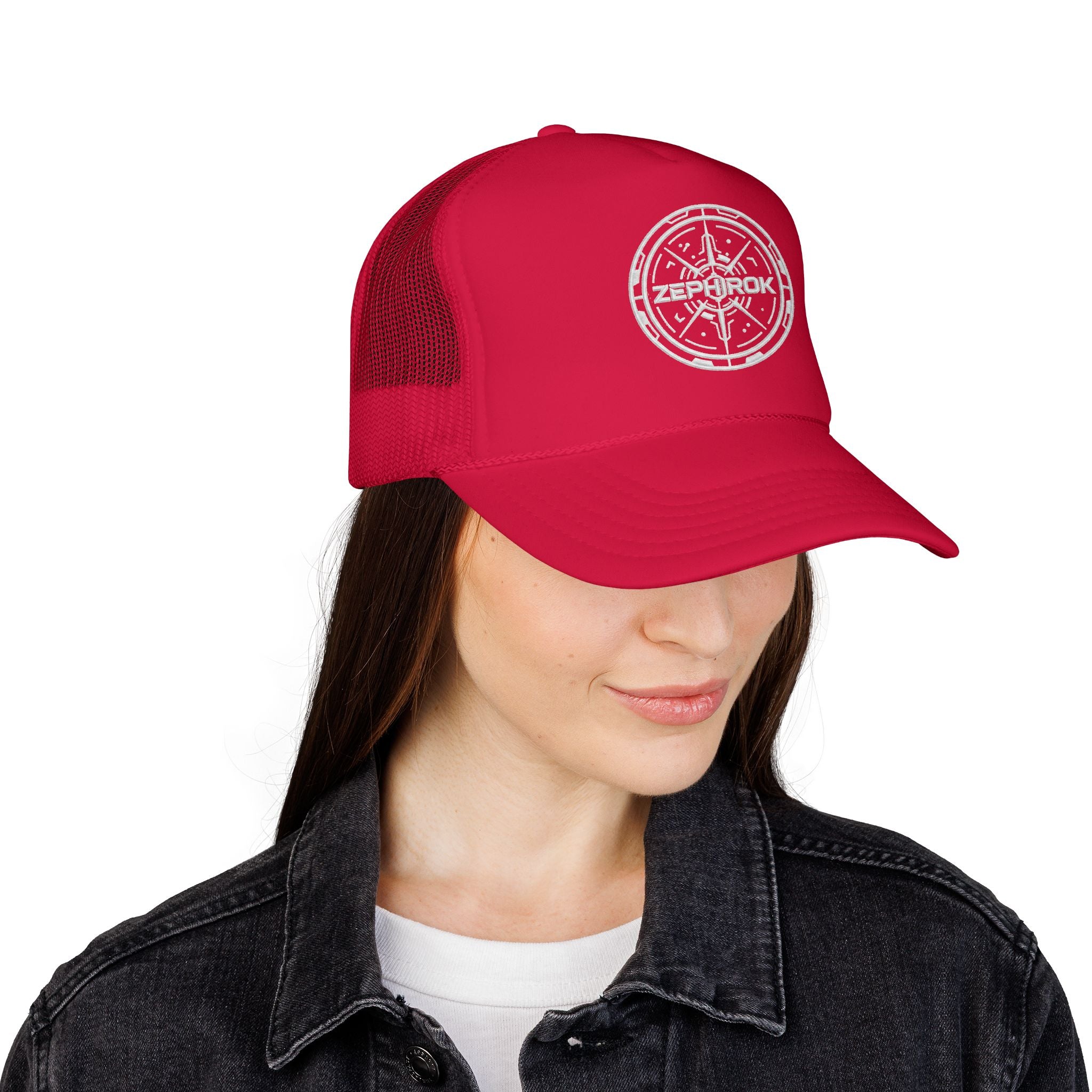 Trucker Hat — Vintage Compass Logo Foam Cap