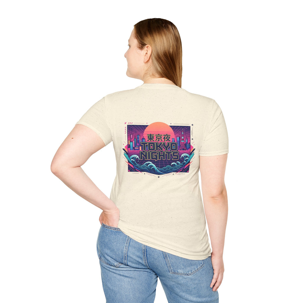 Wave Sound T‑Shirt — Minimal Palm Logo with Japanese 波の音 (Sound of Waves)