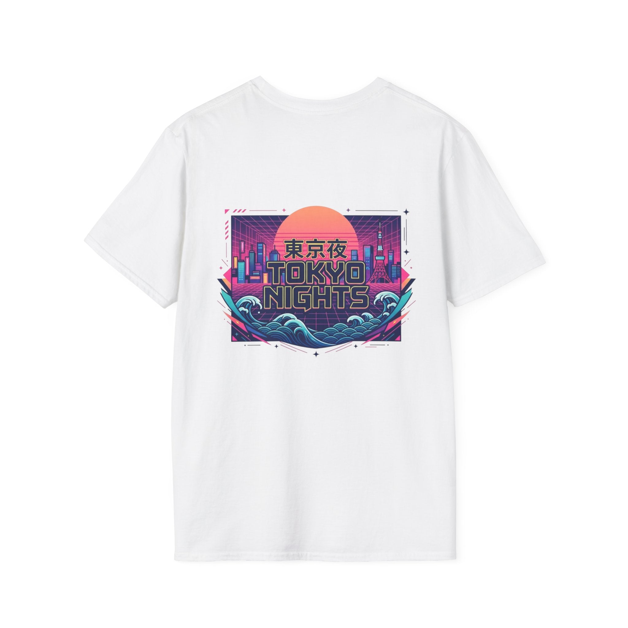 Wave Sound T‑Shirt — Minimal Palm Logo with Japanese 波の音 (Sound of Waves)