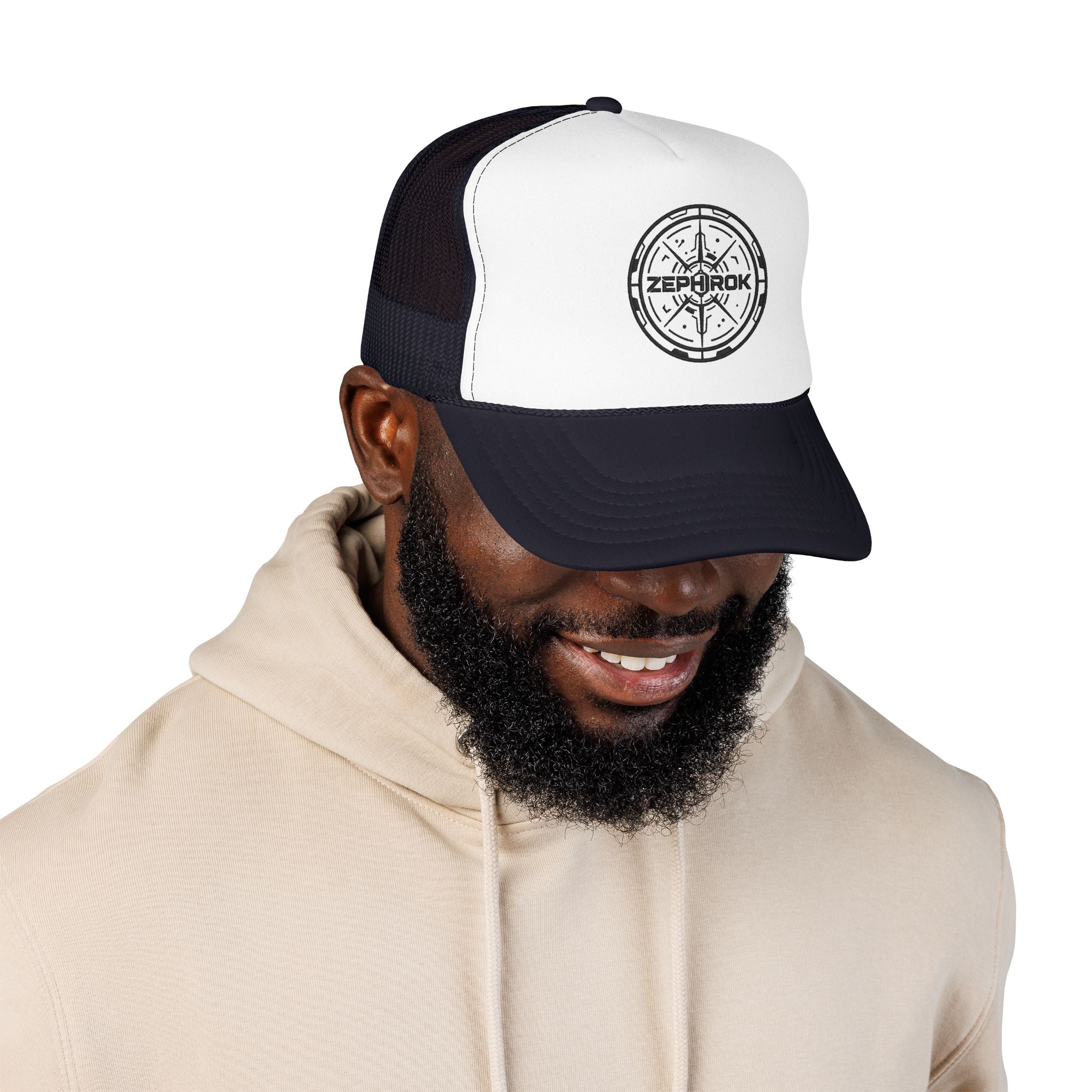 Trucker Hat — Vintage Compass Logo Foam Cap