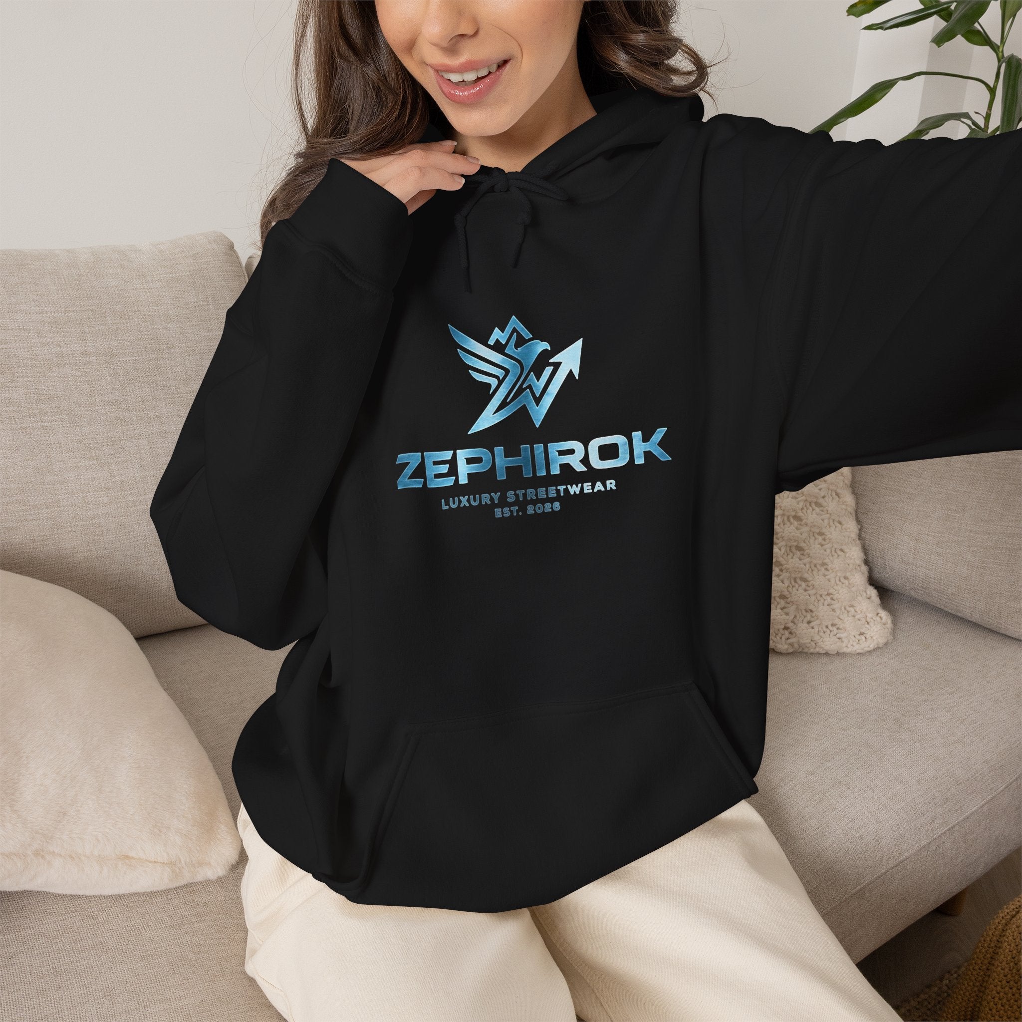 Zephirok Logo Hoodie Streetwear Pullover