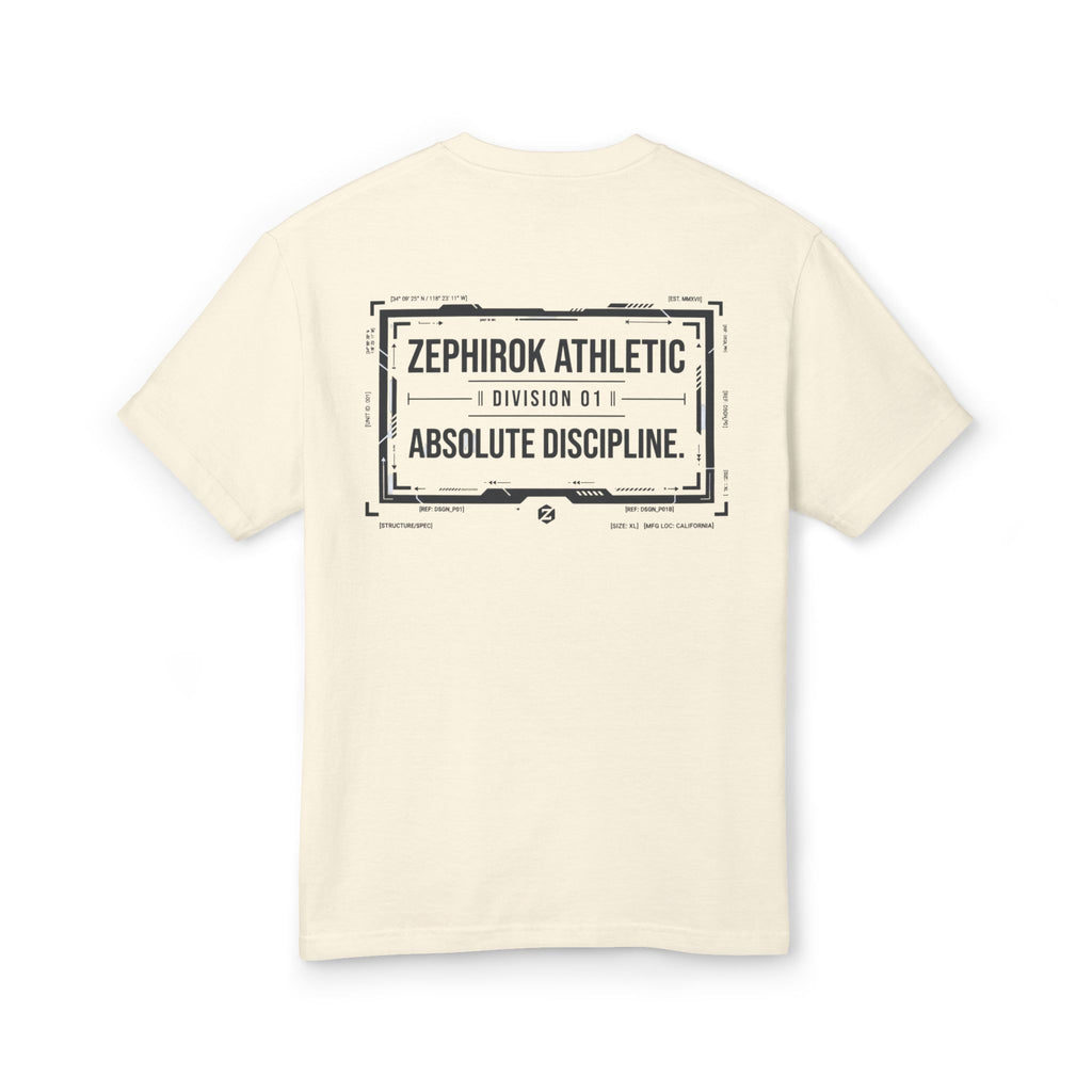 Zephirok Athletic Tee — "Absolute Discipline" Vintage Logo Cotton Shirt
