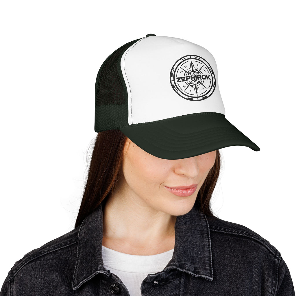 Trucker Hat — Vintage Compass Logo Foam Cap