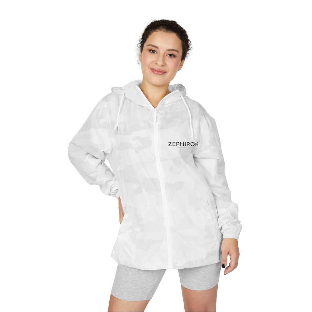 Windbreaker Jacket — "Less Noise, More Presence" Minimalist Hooded Zip-Up