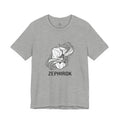 Zephirok Logo T-Shirt — Minimalist Ice Marble & Wind Graphic Tee