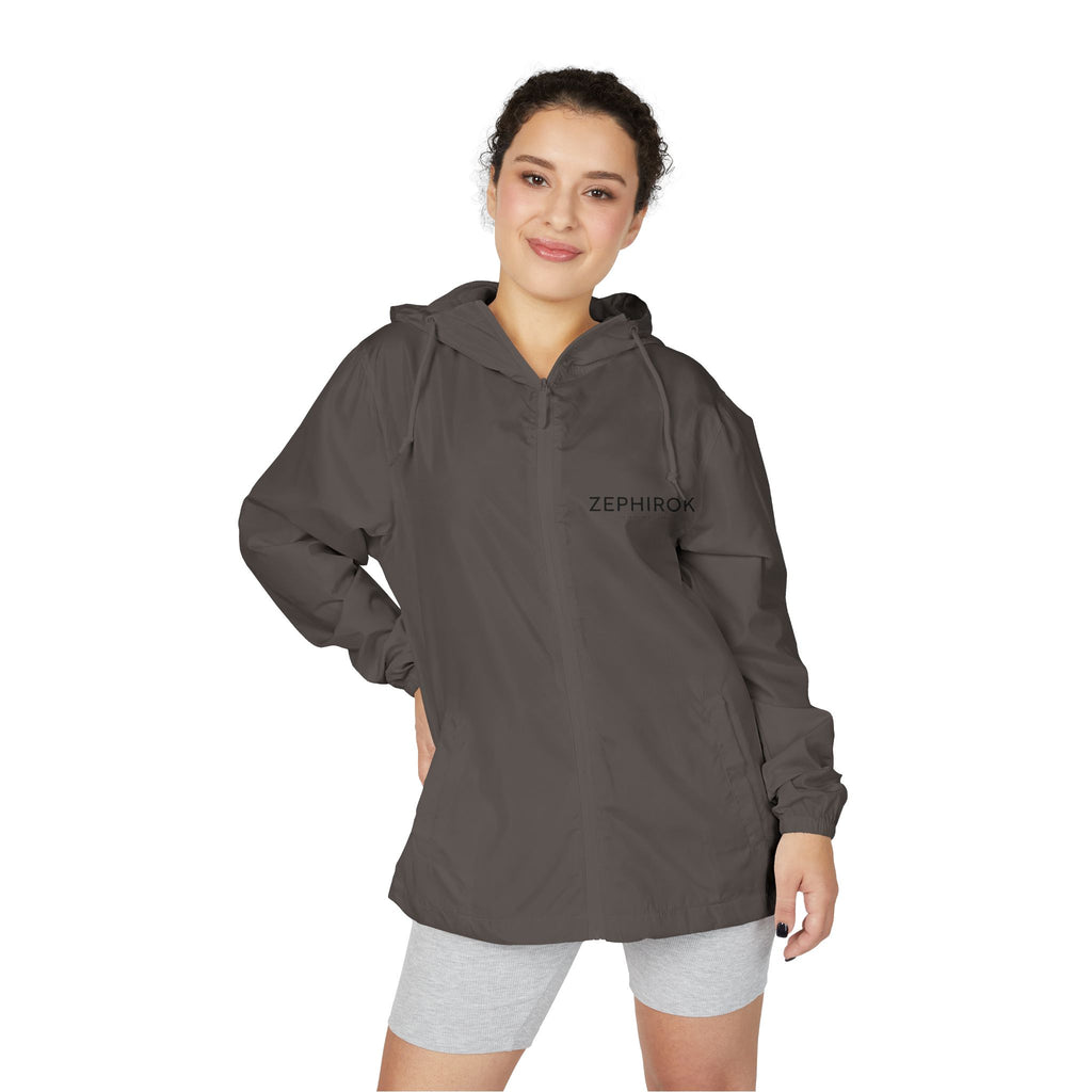 Windbreaker Jacket — "Less Noise, More Presence" Minimalist Hooded Zip-Up