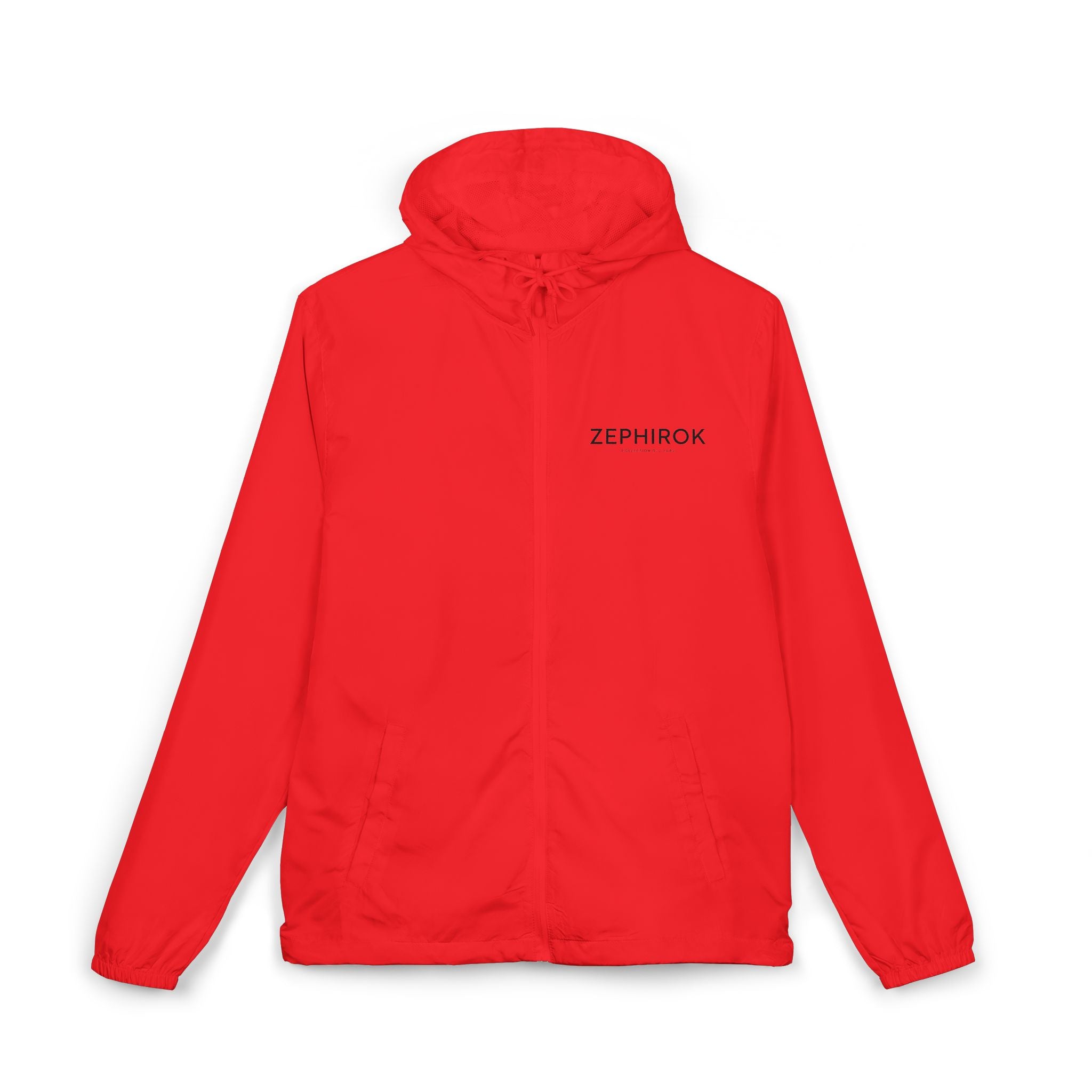 Windbreaker Jacket — "Less Noise, More Presence" Minimalist Hooded Zip-Up