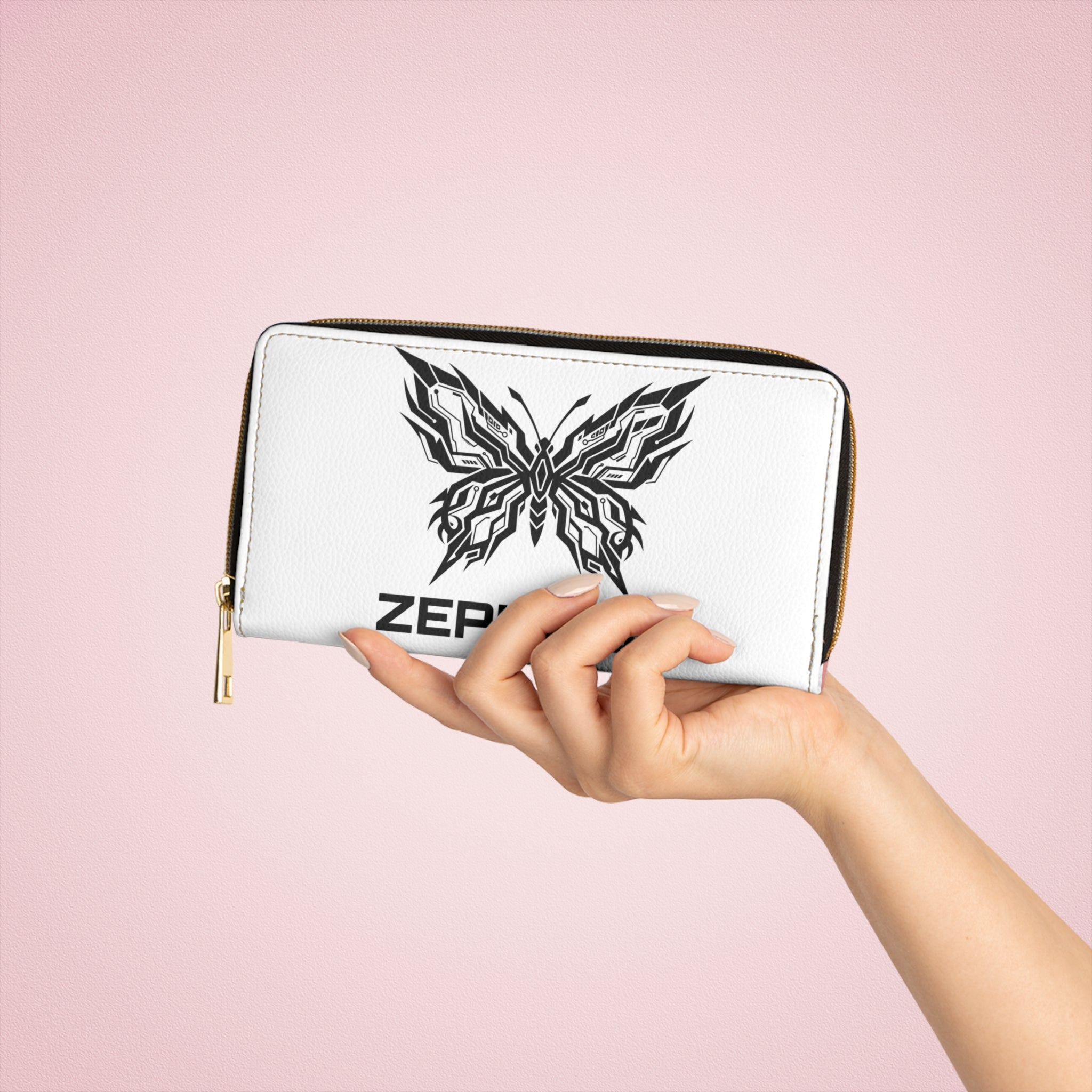 Futuristic Circuit Zipper Wallet — 'ZEPHIROK' Tech Design