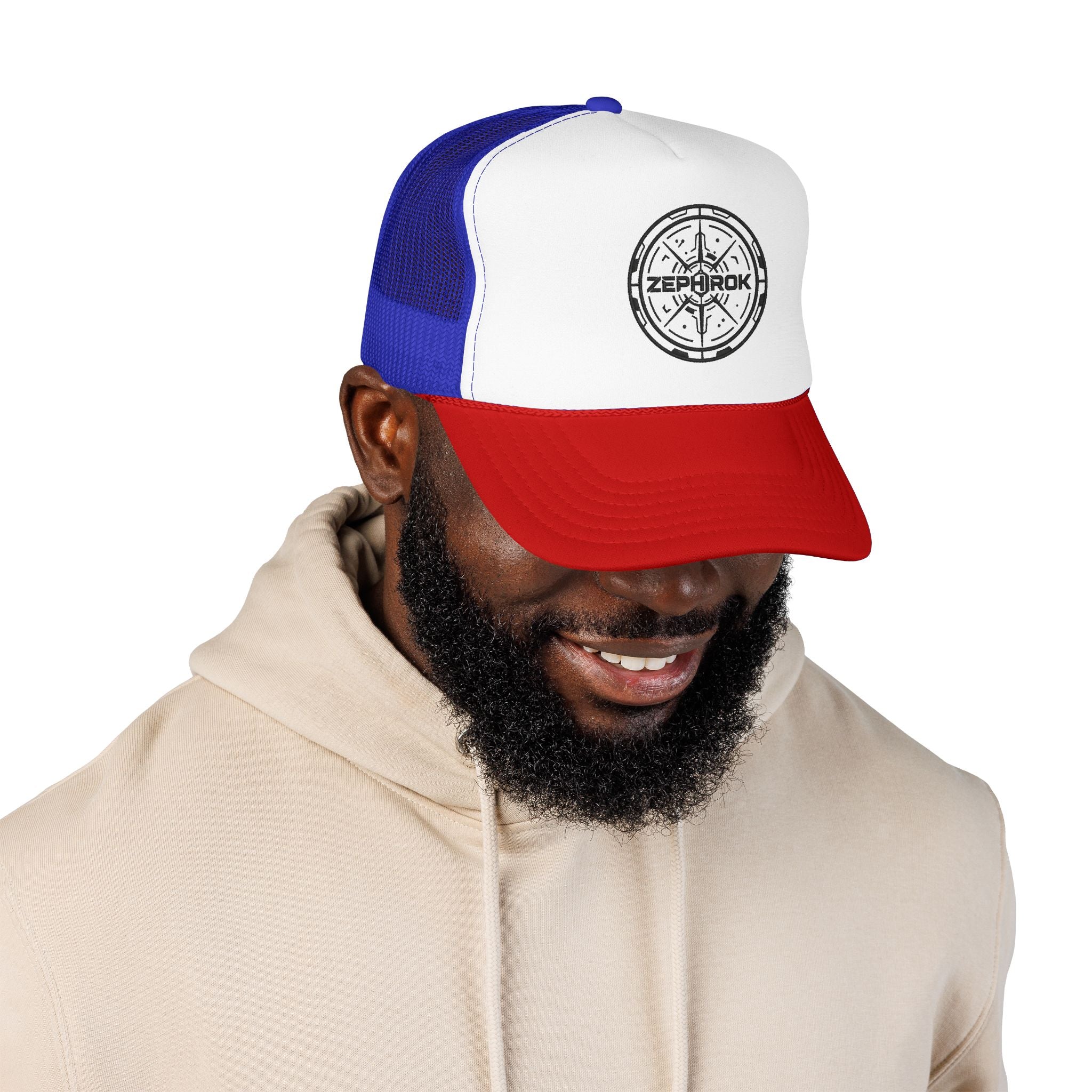 Trucker Hat — Vintage Compass Logo Foam Cap