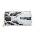 Tech Circuit Zipper Wallet — 'ZEPHIROK' Industrial Futuristic Design