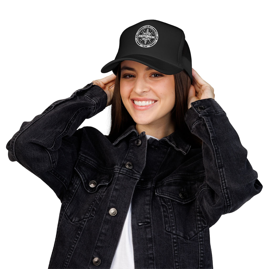 Trucker Hat — Vintage Compass Logo Foam Cap