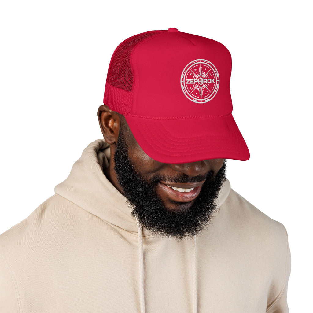 Trucker Hat — Vintage Compass Logo Foam Cap