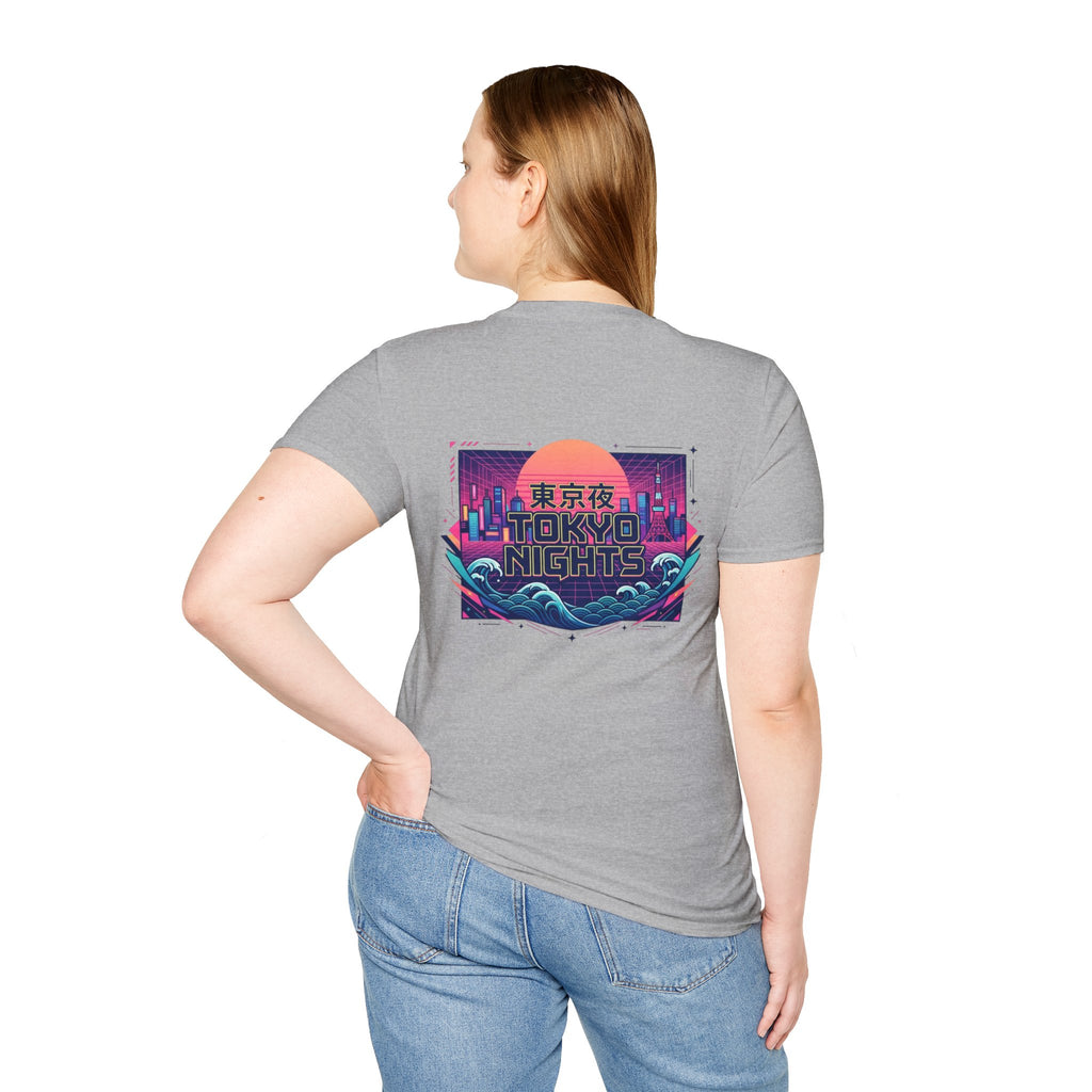 Wave Sound T‑Shirt — Minimal Palm Logo with Japanese 波の音 (Sound of Waves)