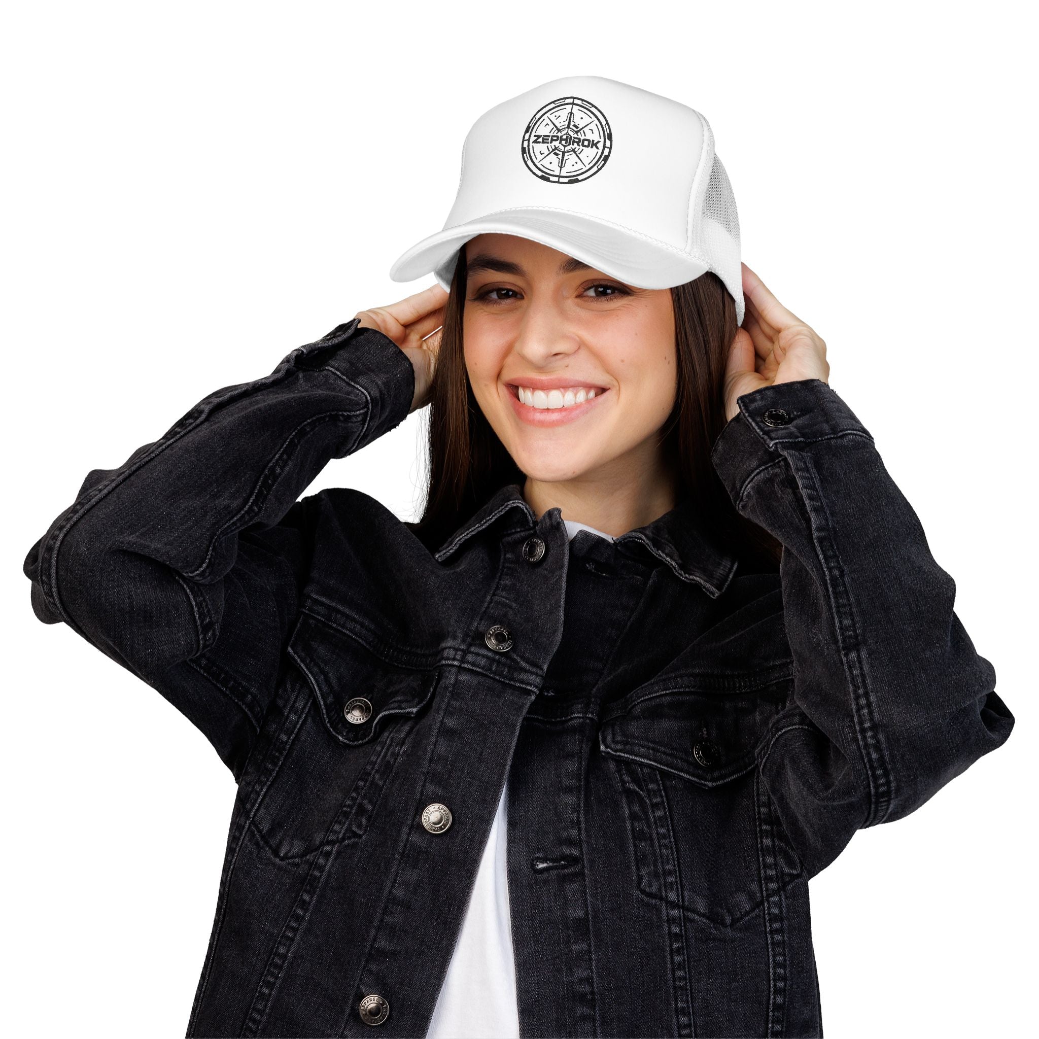 Trucker Hat — Vintage Compass Logo Foam Cap