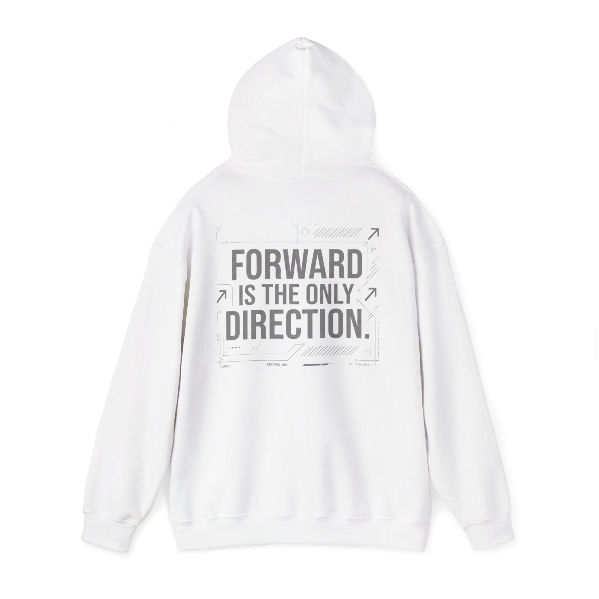 Hoodie - Zephirok Logo & "Forward Is The Only Direction" Motivational Graphic