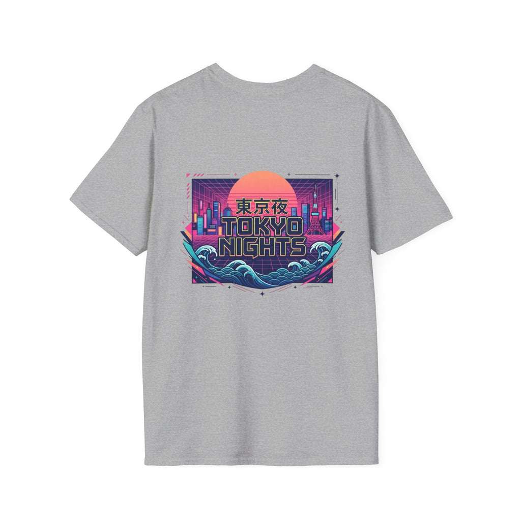 Wave Sound T‑Shirt — Minimal Palm Logo with Japanese 波の音 (Sound of Waves)