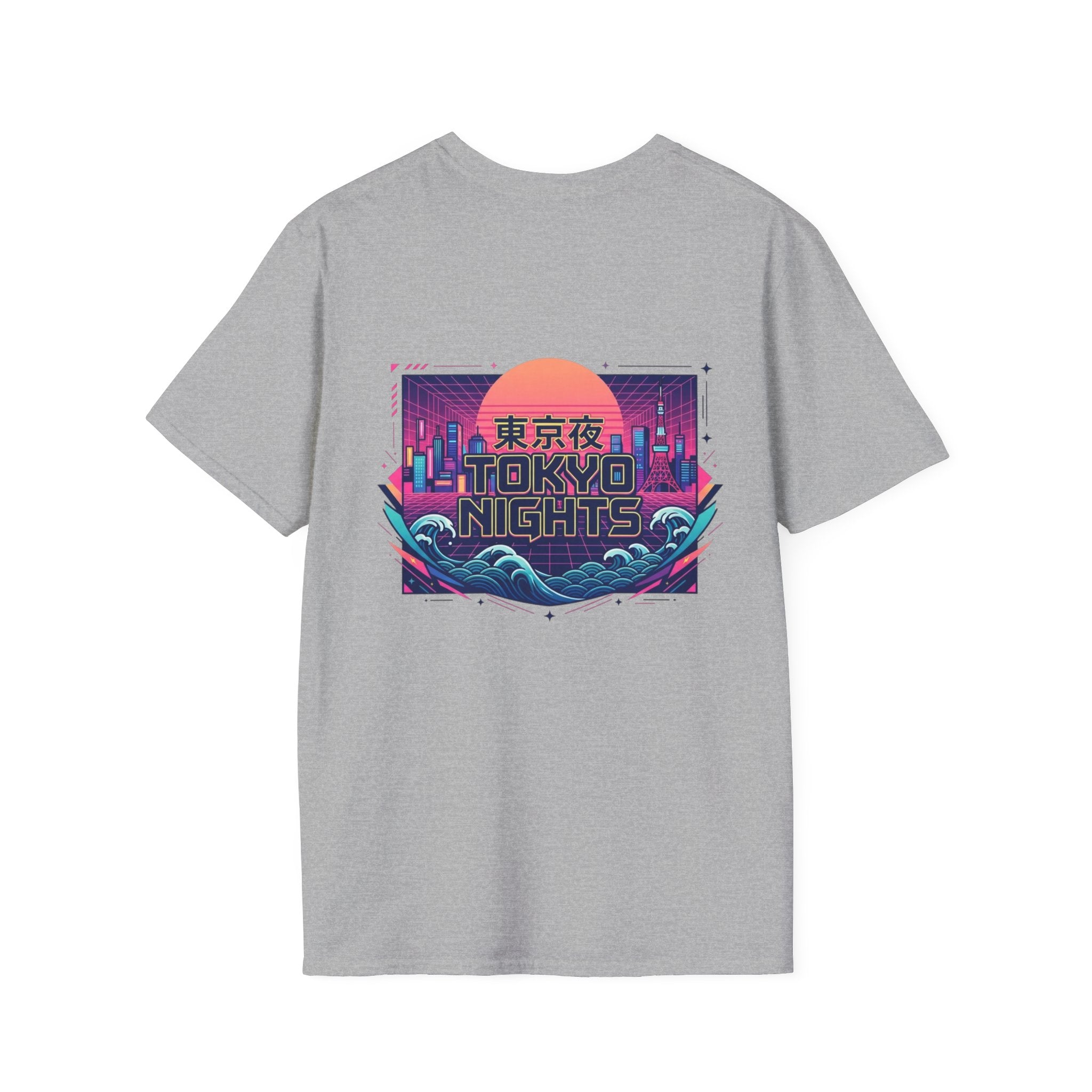 Wave Sound T‑Shirt — Minimal Palm Logo with Japanese 波の音 (Sound of Waves)