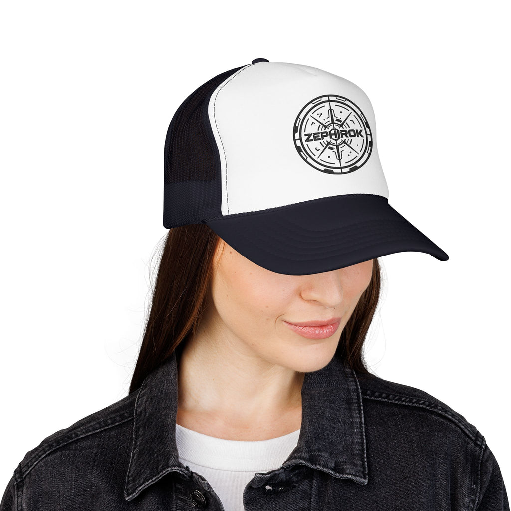 Trucker Hat — Vintage Compass Logo Foam Cap