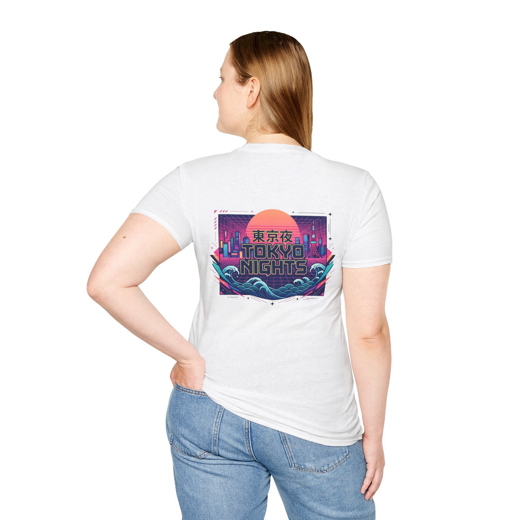 Wave Sound T‑Shirt — Minimal Palm Logo with Japanese 波の音 (Sound of Waves)