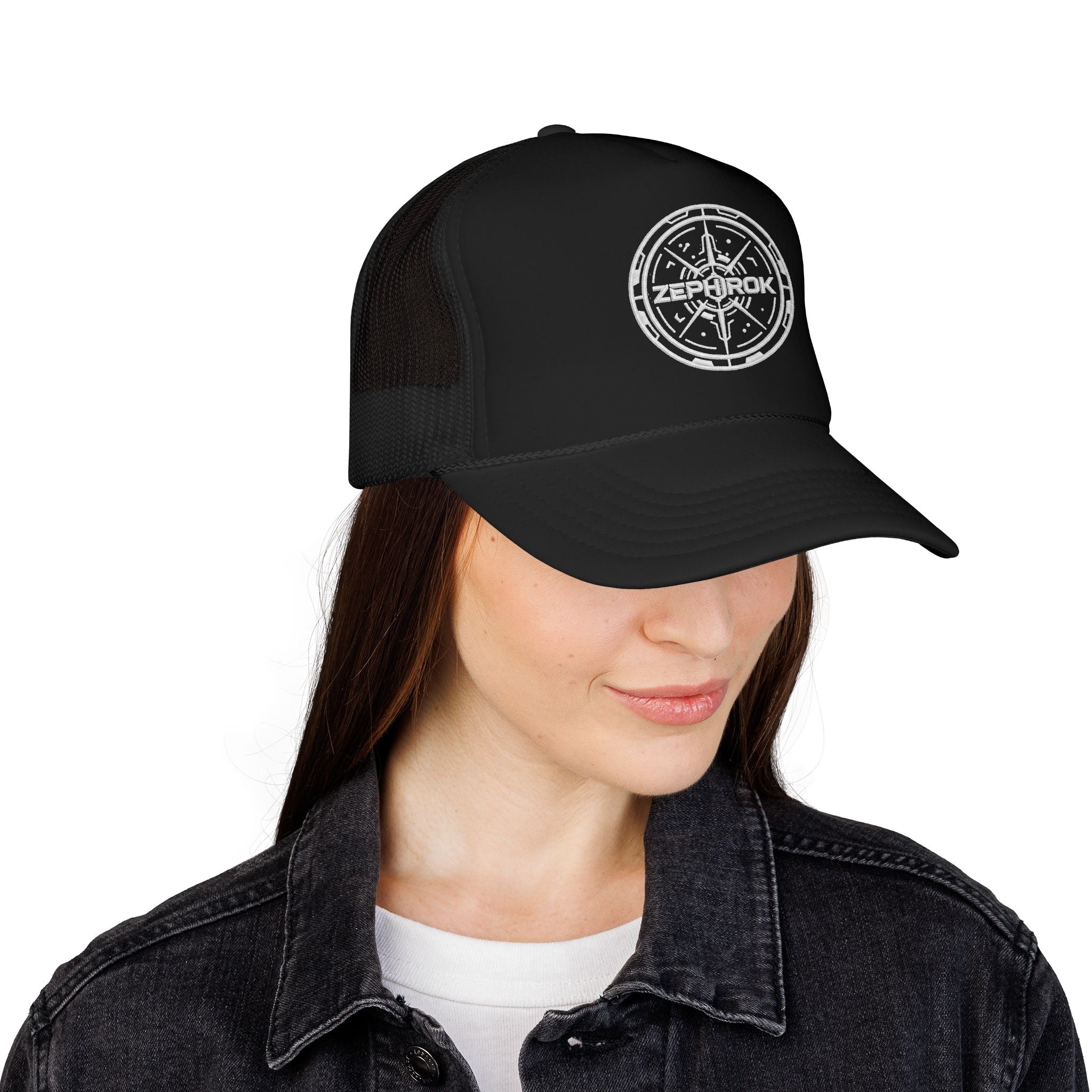 Trucker Hat — Vintage Compass Logo Foam Cap