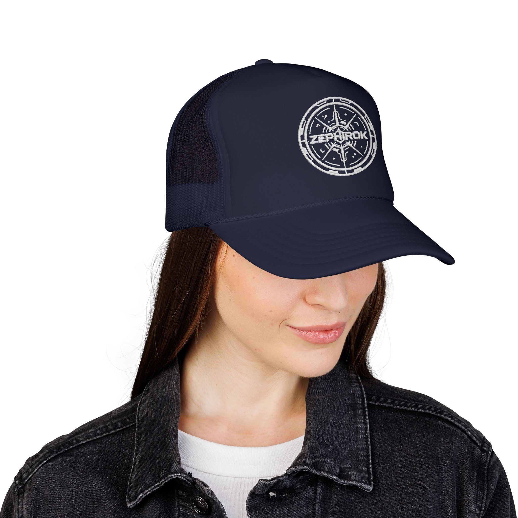 Trucker Hat — Vintage Compass Logo Foam Cap
