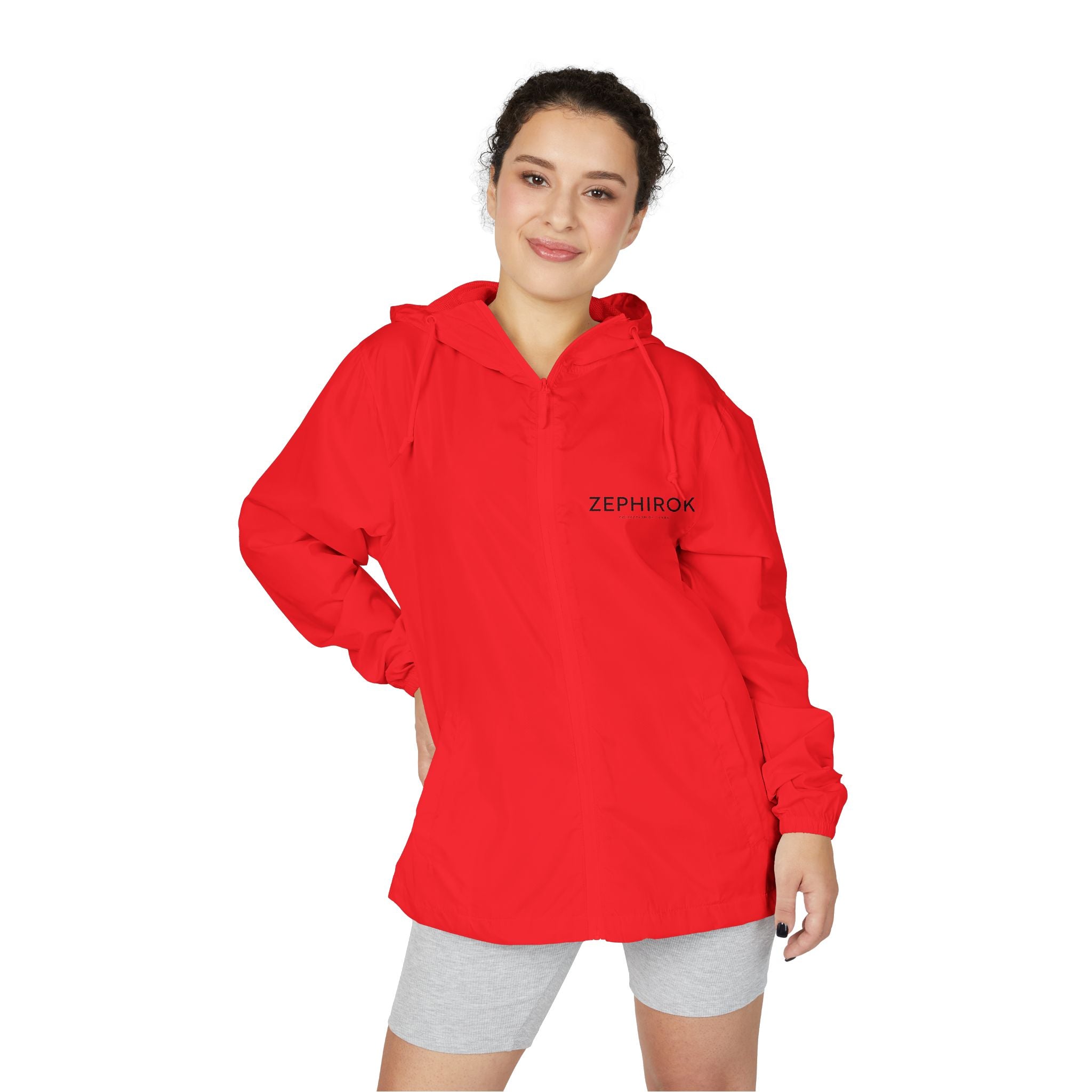 Windbreaker Jacket — "Less Noise, More Presence" Minimalist Hooded Zip-Up