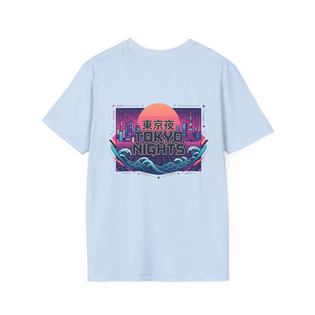Wave Sound T‑Shirt — Minimal Palm Logo with Japanese 波の音 (Sound of Waves)