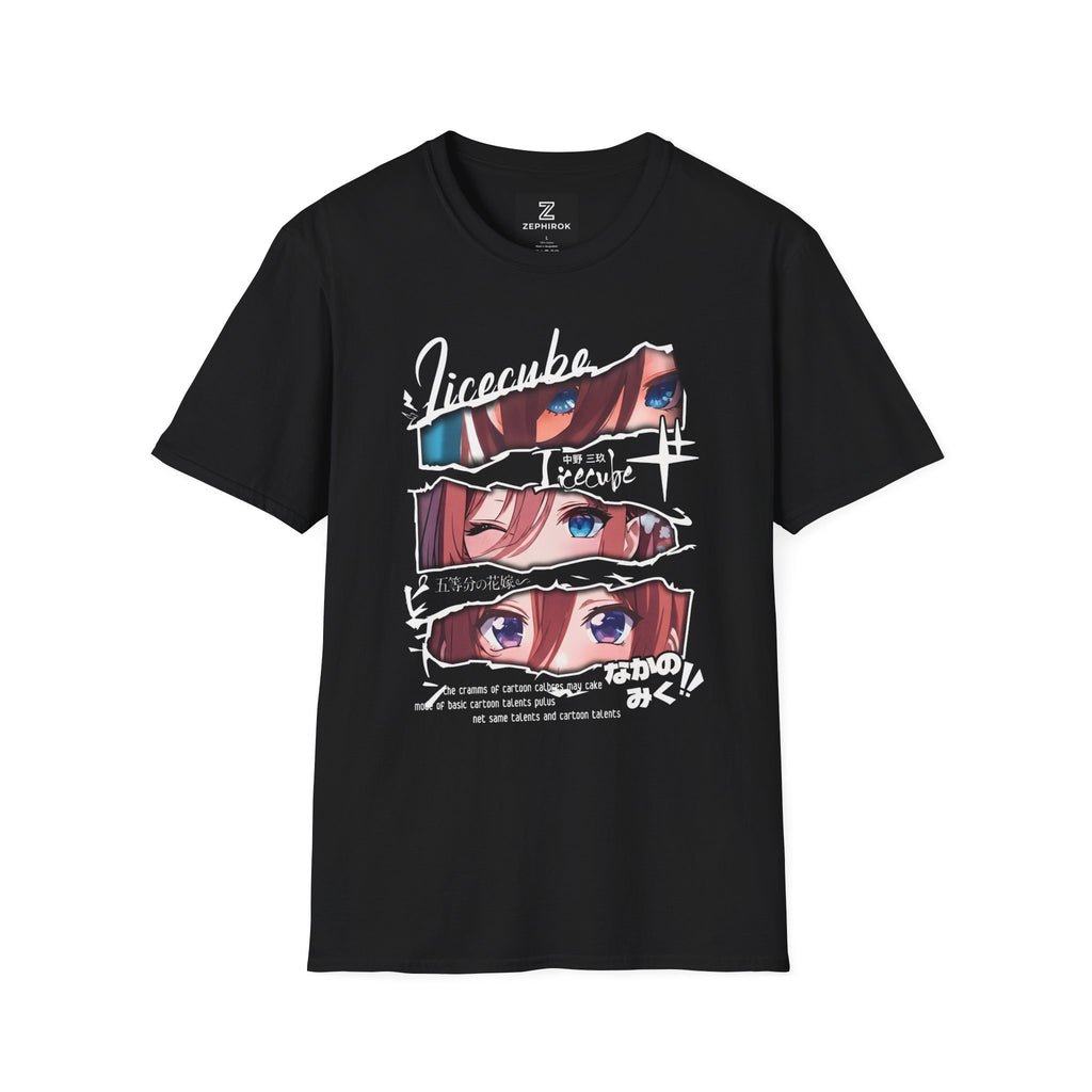 Anime Eyes T-Shirt — Peeking Girl Graphic Tee