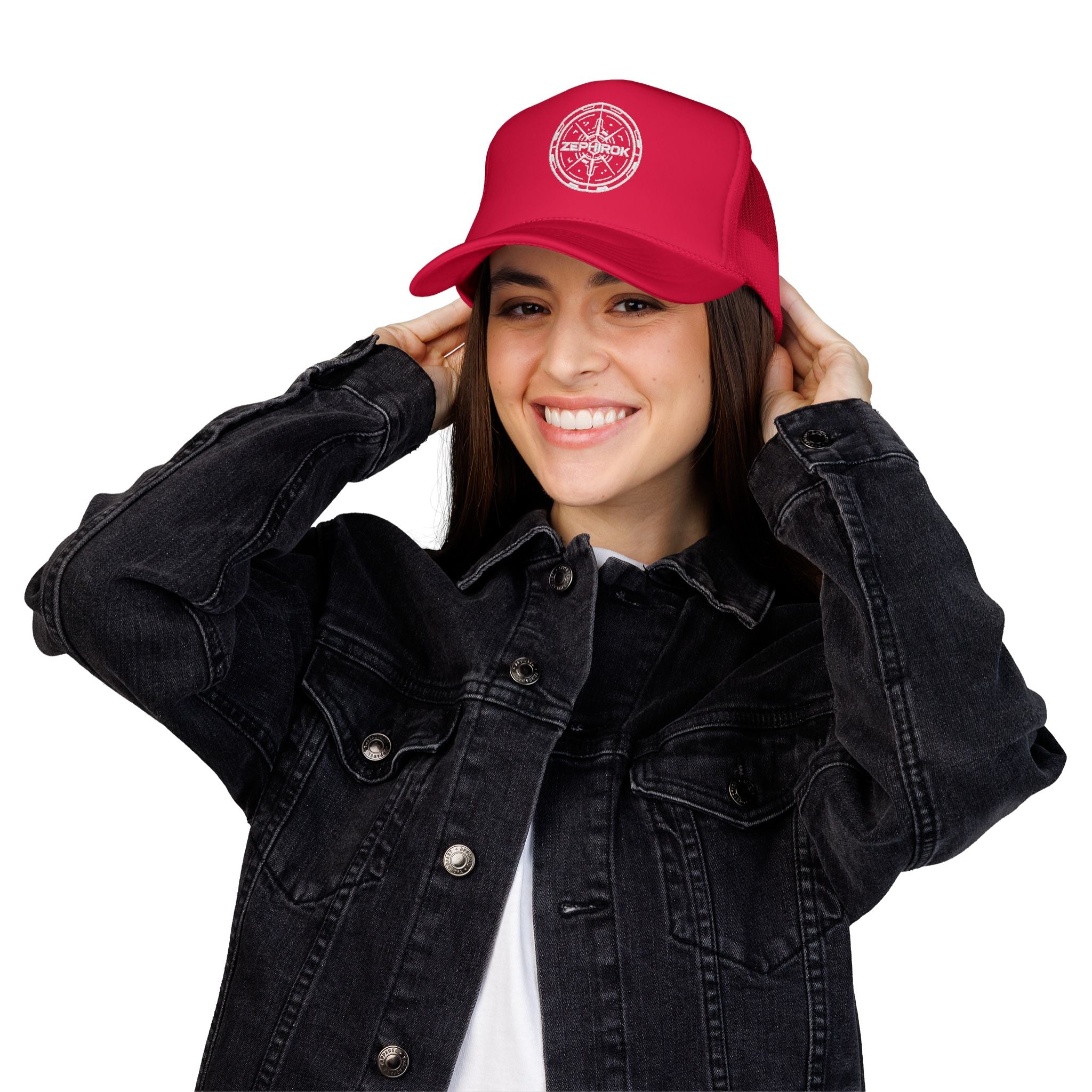 Trucker Hat — Vintage Compass Logo Foam Cap