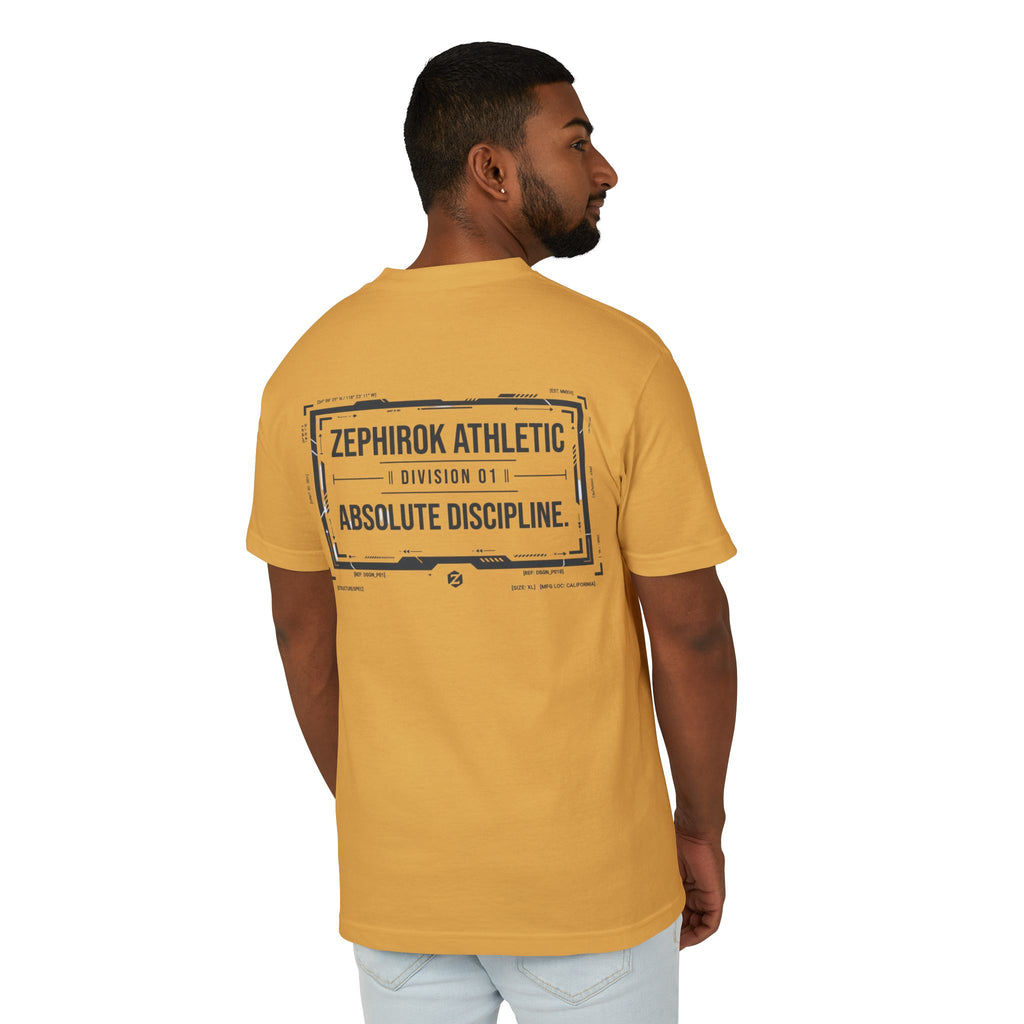 Zephirok Athletic Tee — "Absolute Discipline" Vintage Logo Cotton Shirt