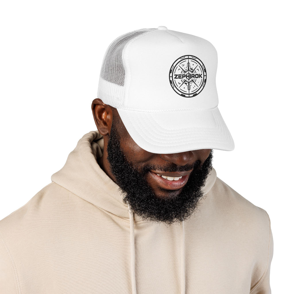 Trucker Hat — Vintage Compass Logo Foam Cap