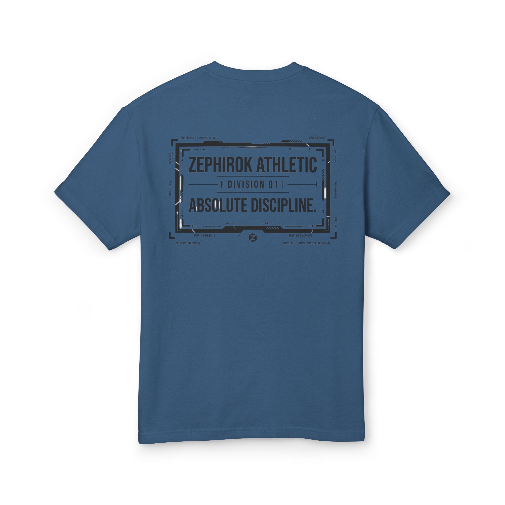 Zephirok Athletic Tee — "Absolute Discipline" Vintage Logo Cotton Shirt