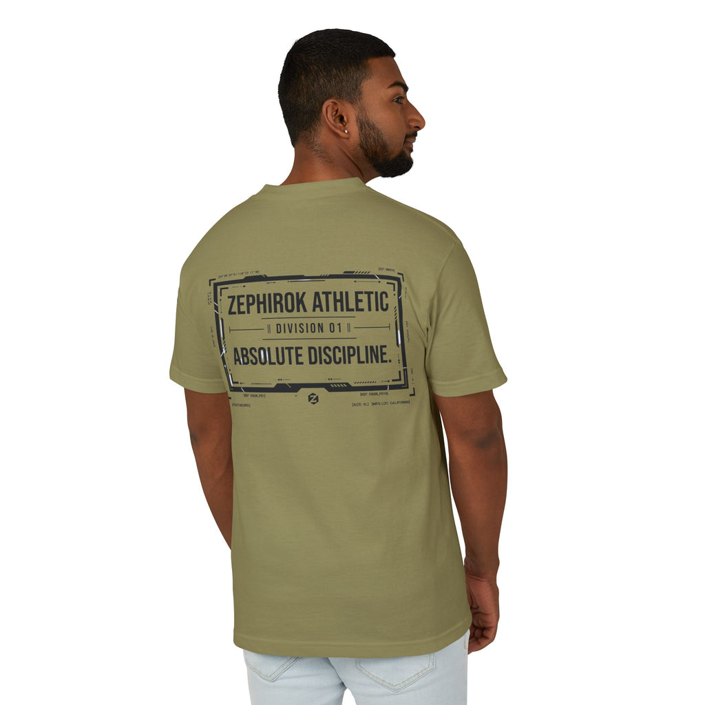 Zephirok Athletic Tee — "Absolute Discipline" Vintage Logo Cotton Shirt